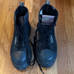 Palladium Revolt Black High-Top platform Sneakers